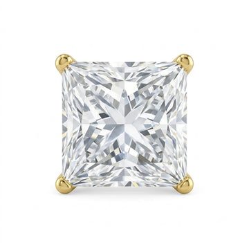 Contemporary Princess-Cut Lab Grown Diamond Stud