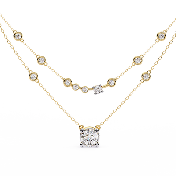 Aurora Lab Grown Diamond Cascade Necklace