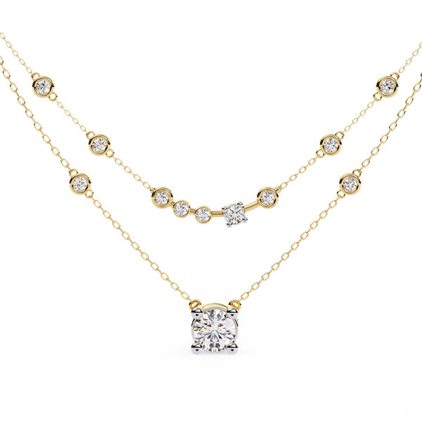 Aurora Diamond Cascade Necklace