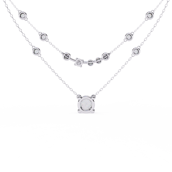 Aurora Diamond Cascade Necklace