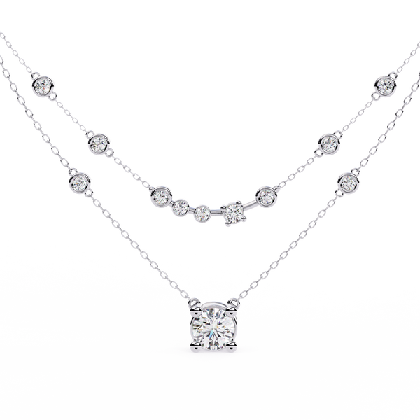 Aurora Diamond Cascade Necklace