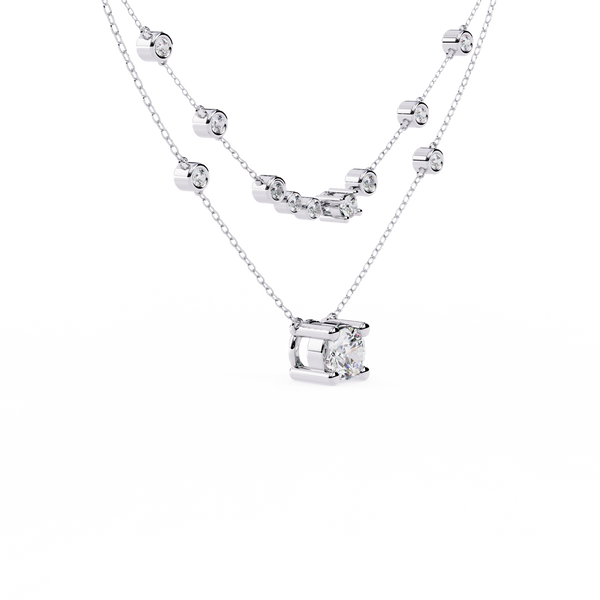 Aurora Diamond Cascade Necklace