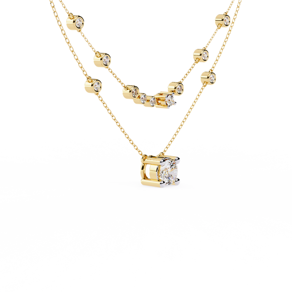 Aurora Diamond Cascade Necklace