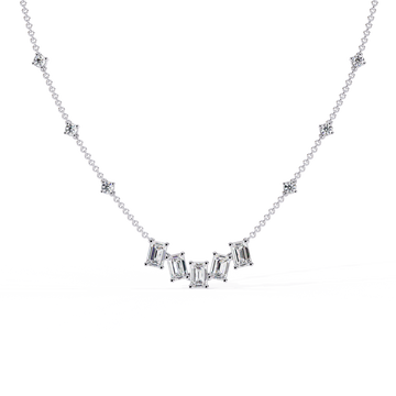 Anek Classic Emerald Diamond Necklace