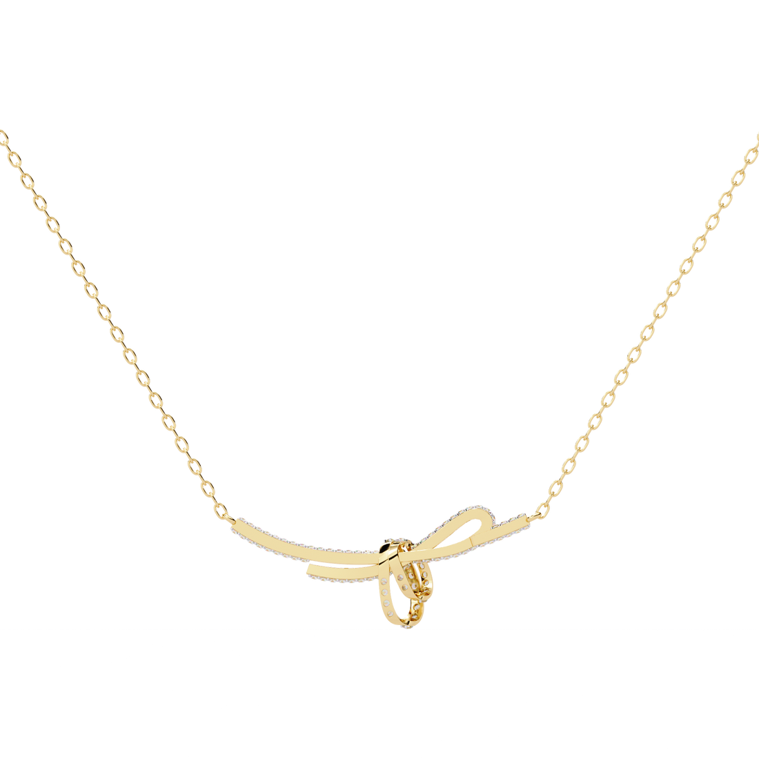 Eternal Bow Lab Grown Diamond Necklace