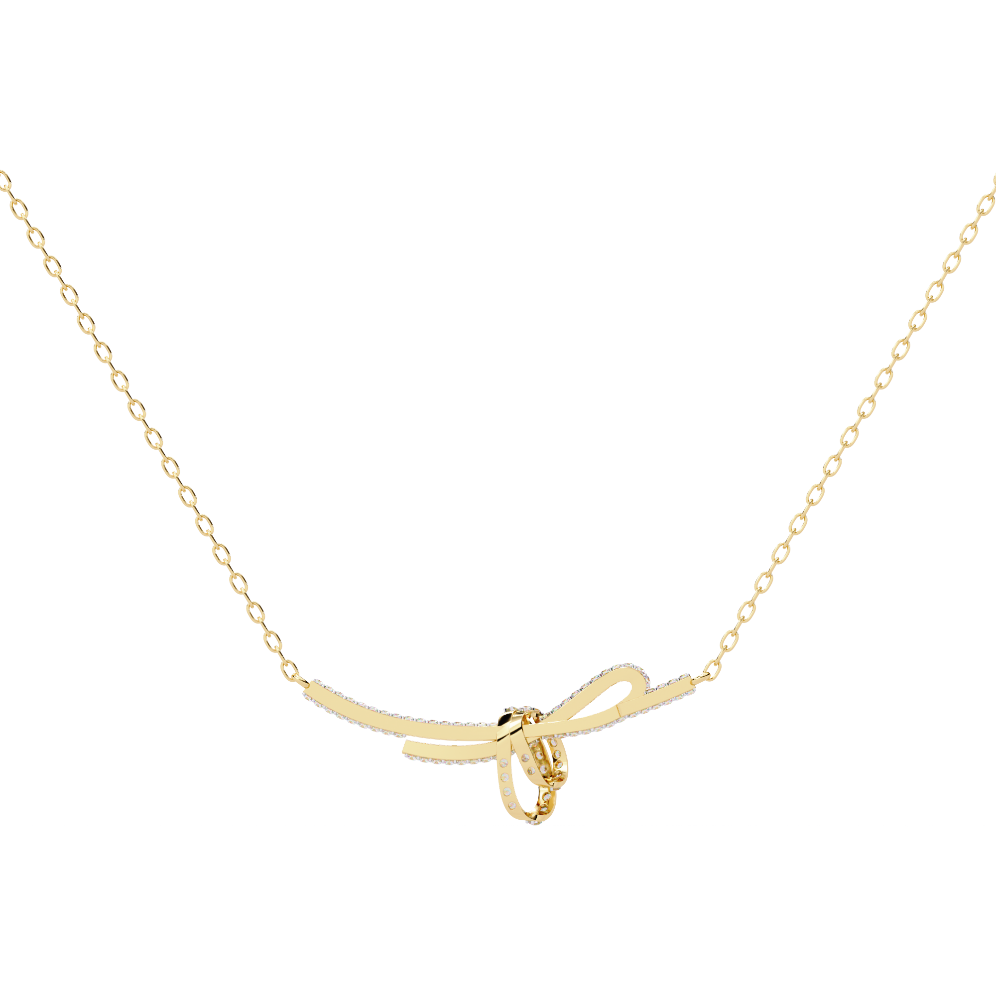 Eternal Bow Diamond Necklace