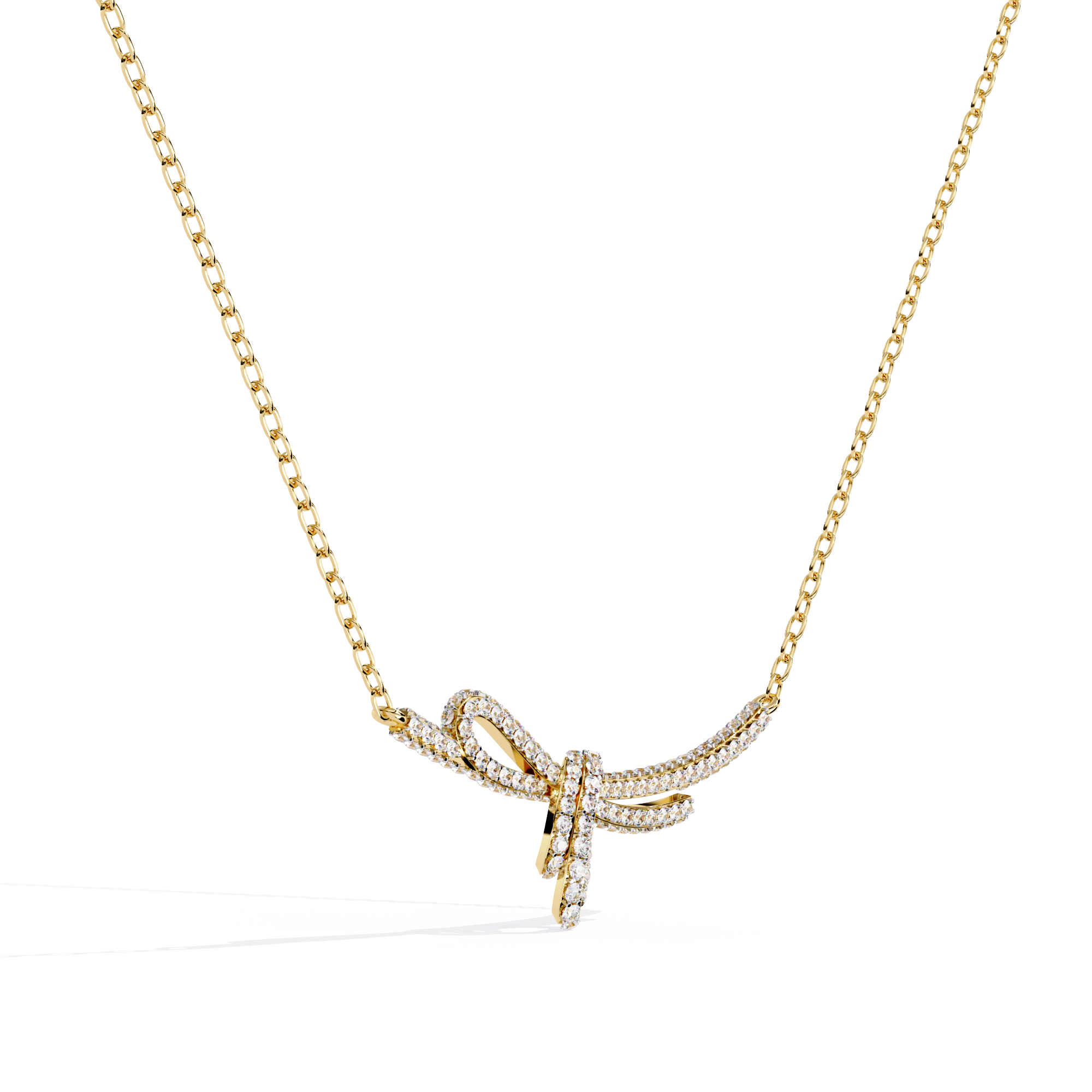 Eternal Bow Diamond Necklace