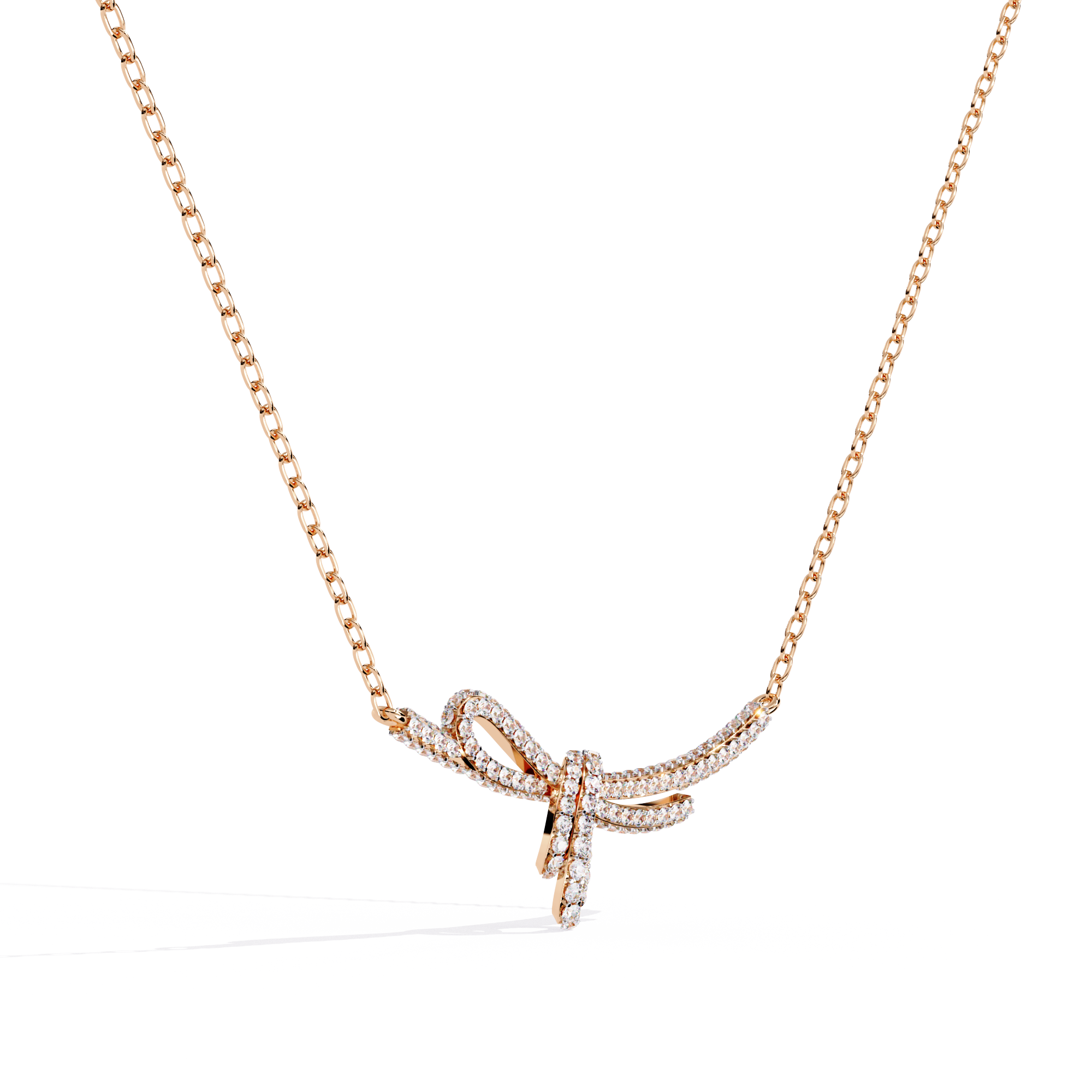 Eternal Bow Diamond Necklace