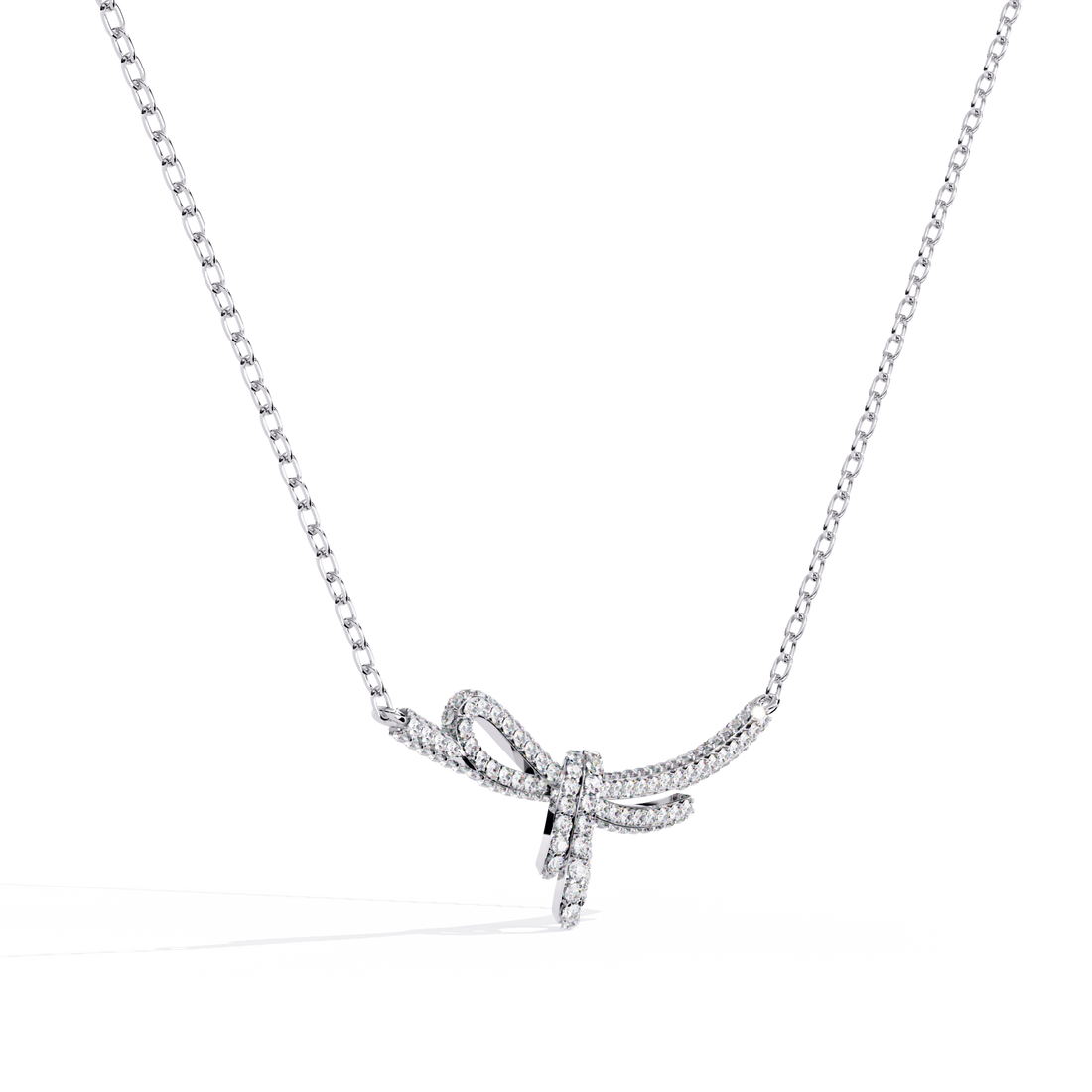 Eternal Bow Diamond Necklace