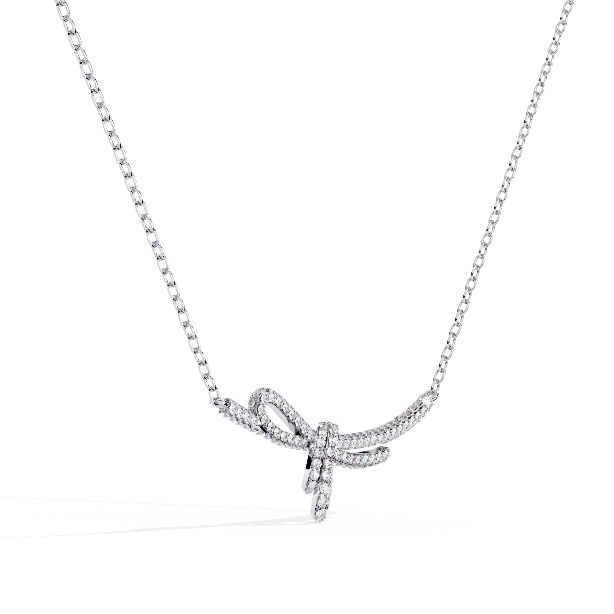 Eternal Bow Diamond Necklace