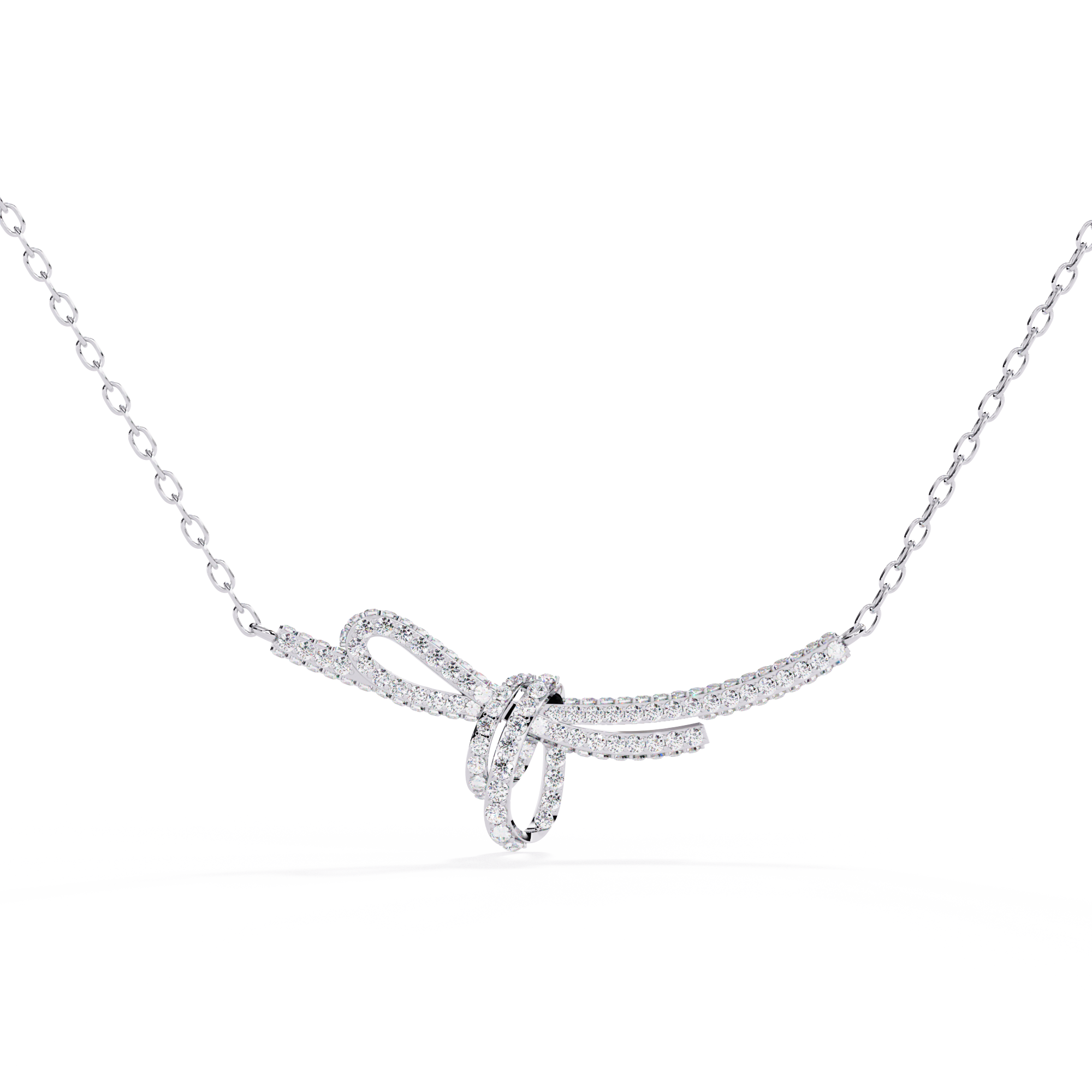 Eternal Bow Diamond Necklace