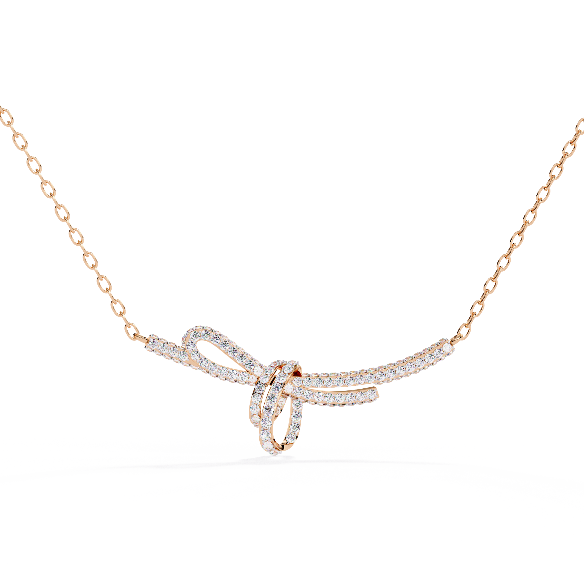 Eternal Bow Diamond Necklace