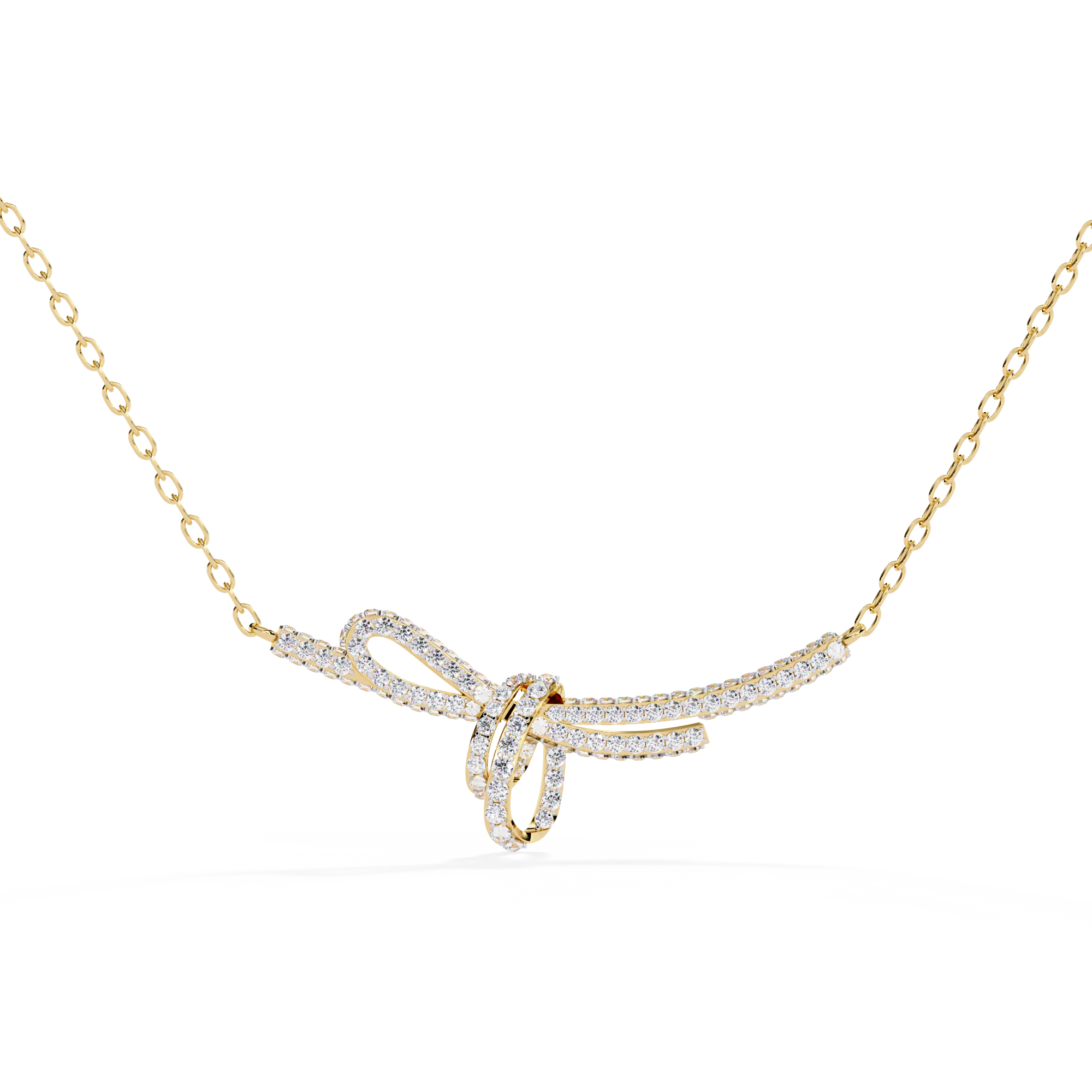 Eternal Bow Diamond Necklace
