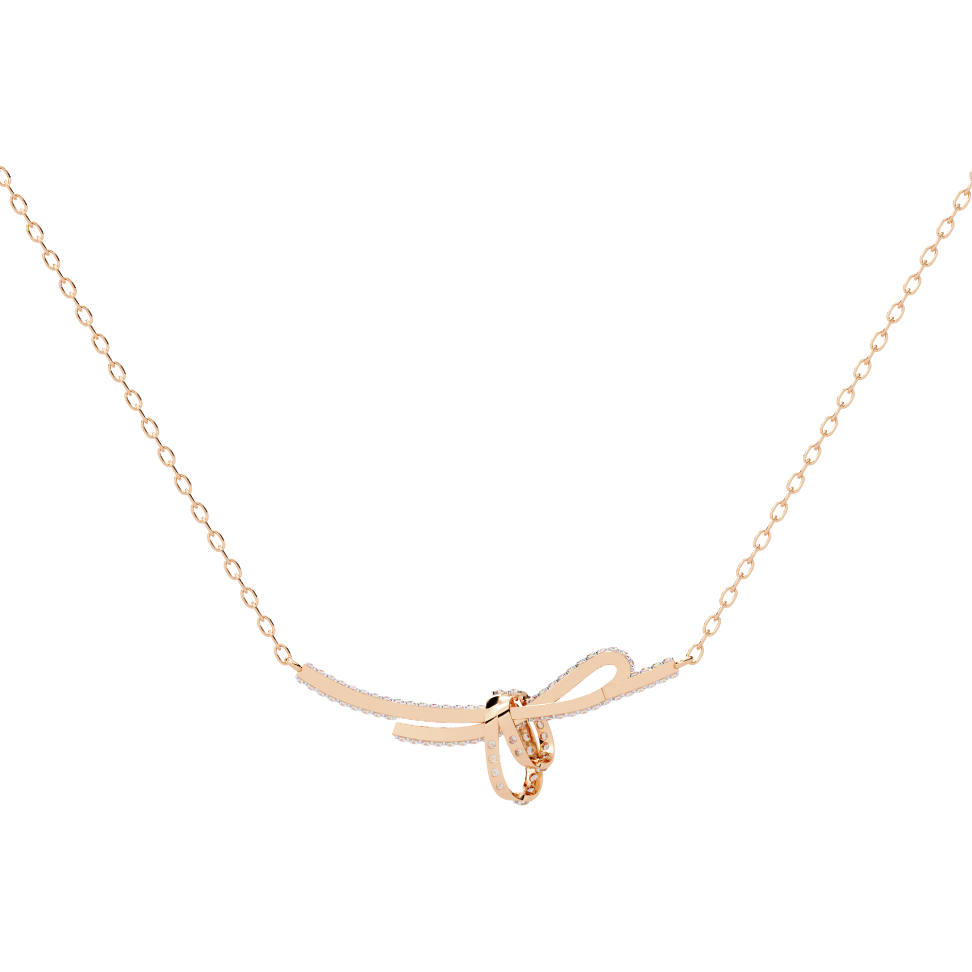 Eternal Bow Diamond Necklace