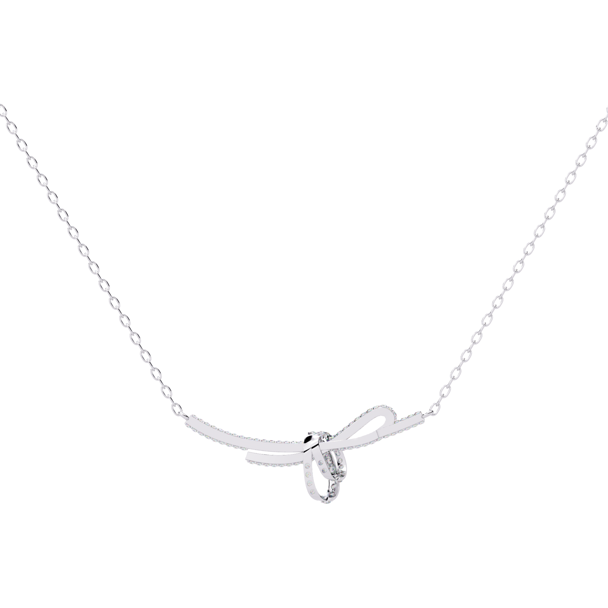 Eternal Bow Diamond Necklace