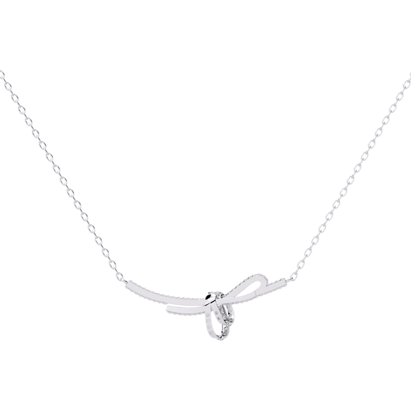 Eternal Bow Diamond Necklace