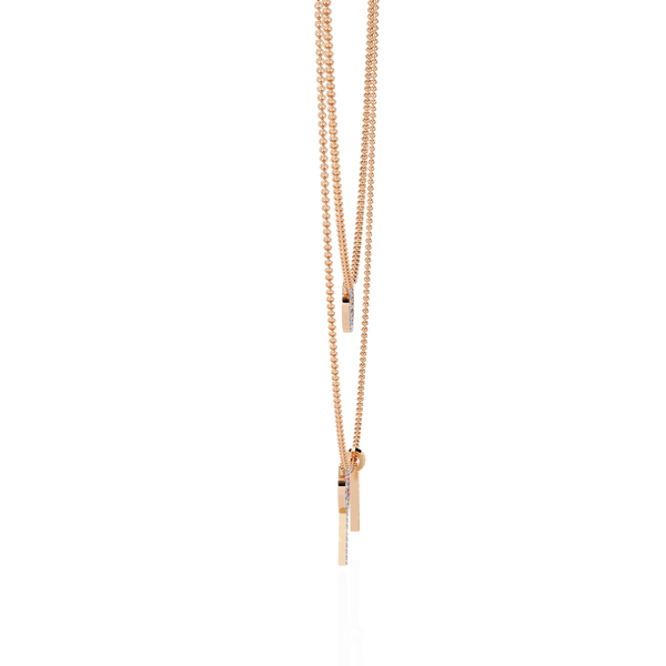 Contemporary Dual-Circle Pendant Necklace