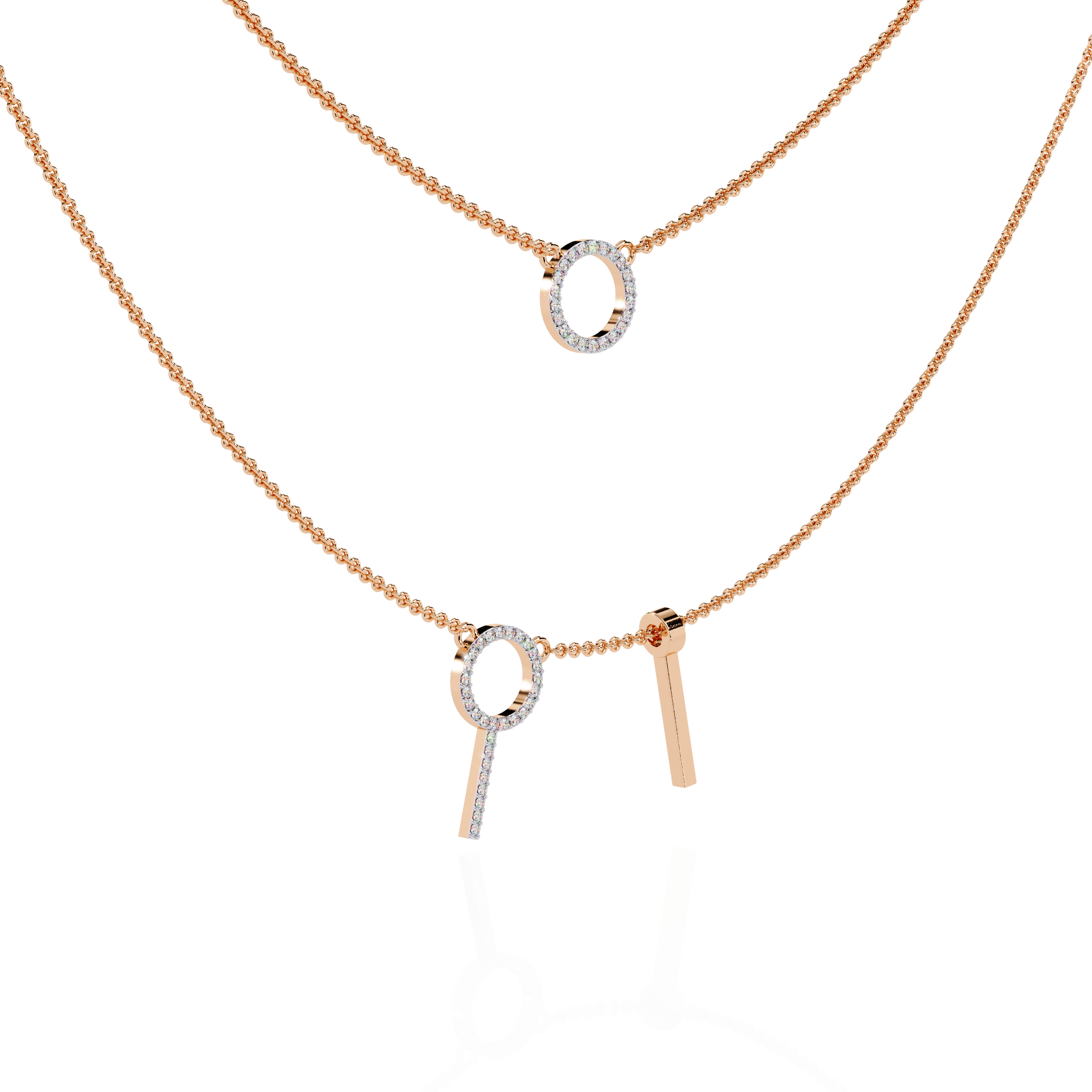 Double Layer Circle Necklace