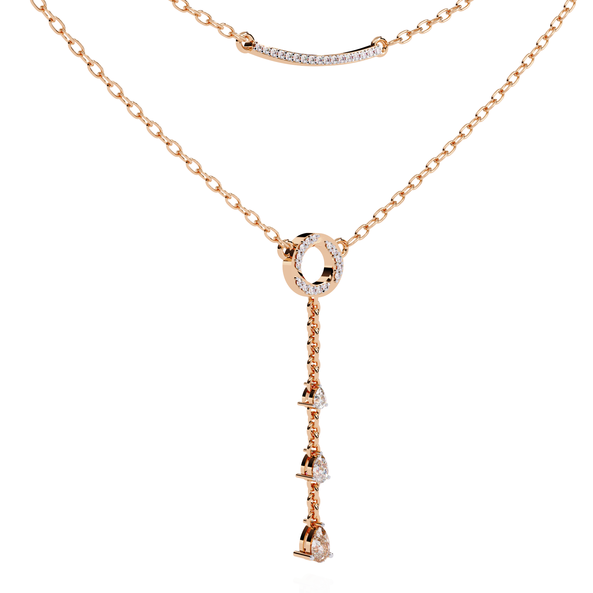 Two-Tiered Diamind Grace Necklace