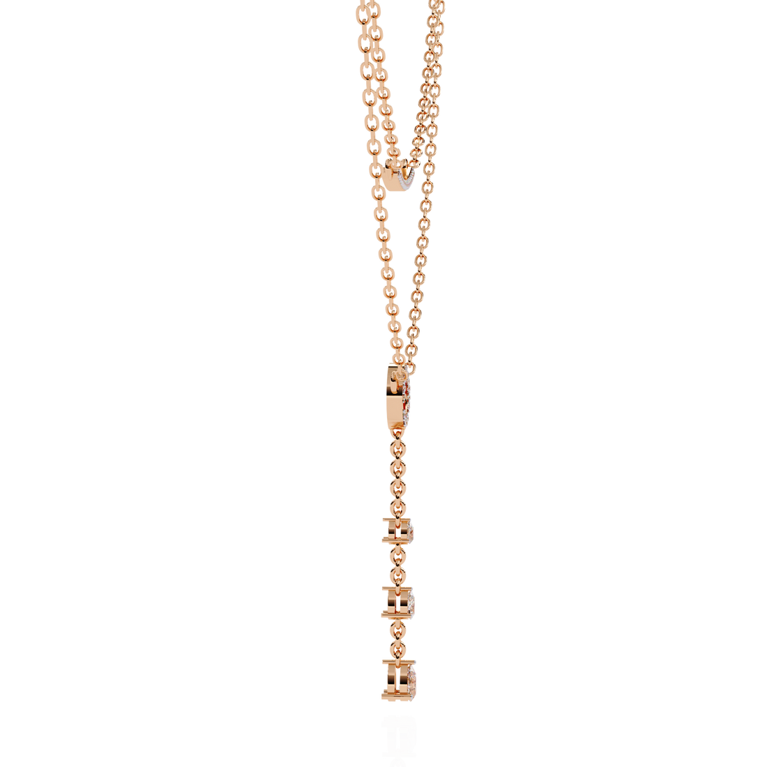 Cascading Lab Grown Diamond Grace Two-Tier Necklace
