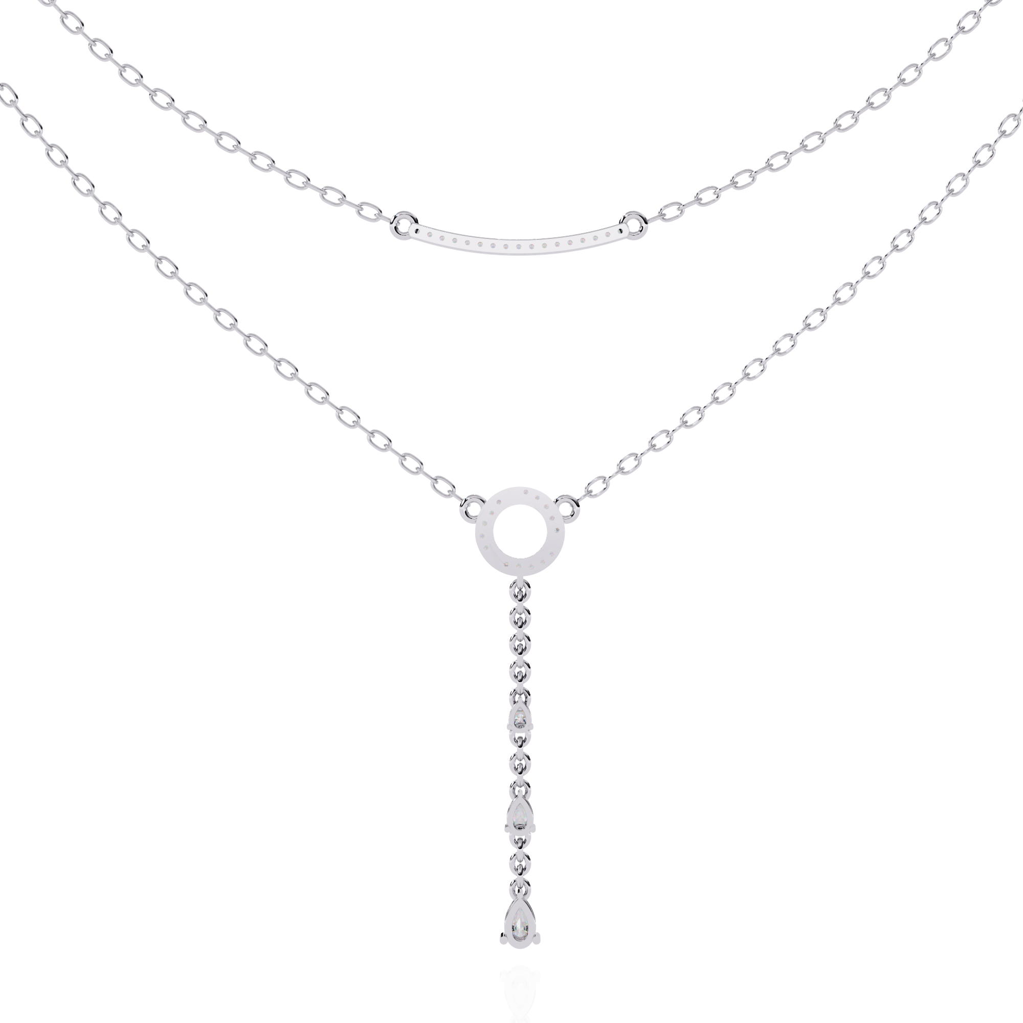 Two-Tiered Diamind Grace Necklace
