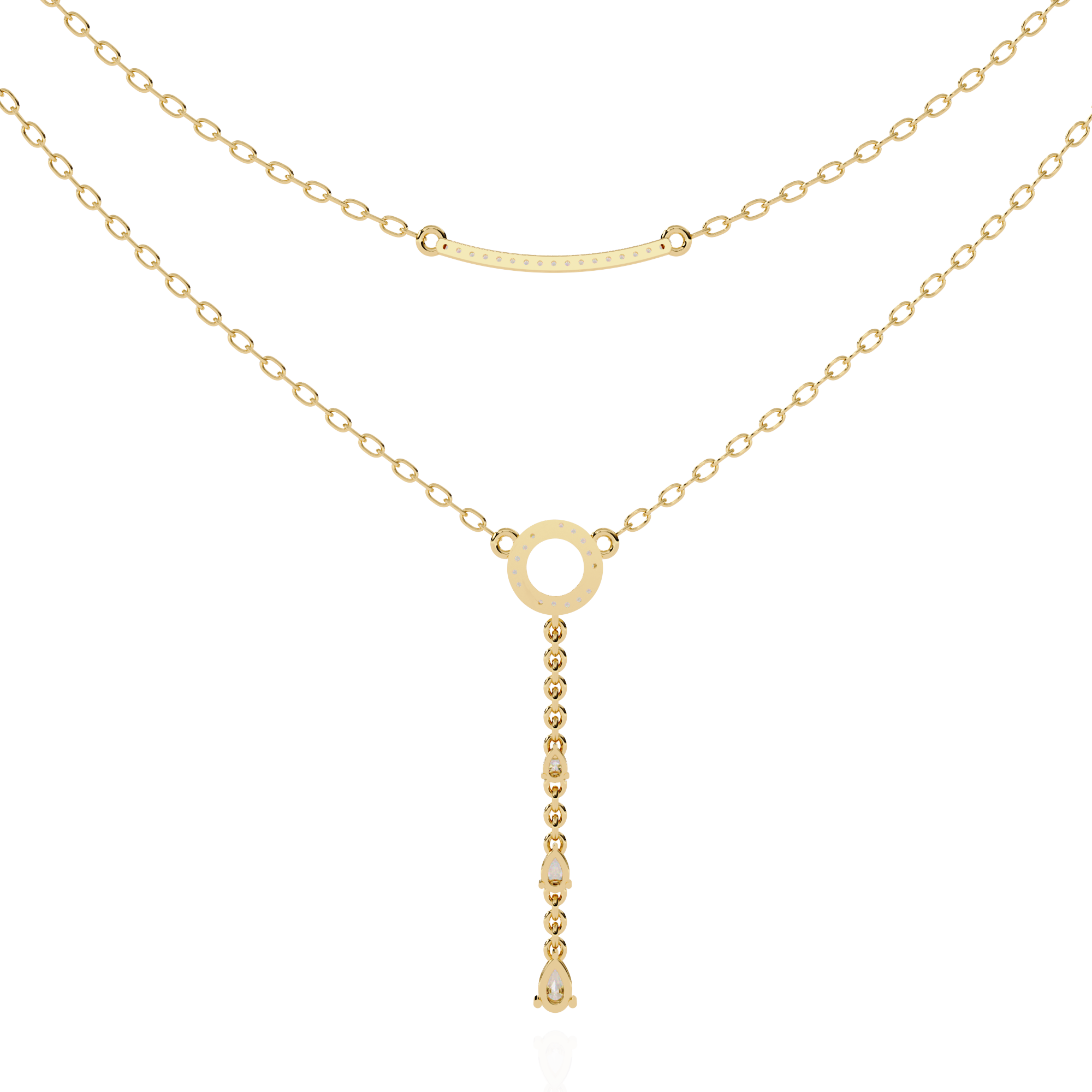 Two-Tiered Diamind Grace Necklace