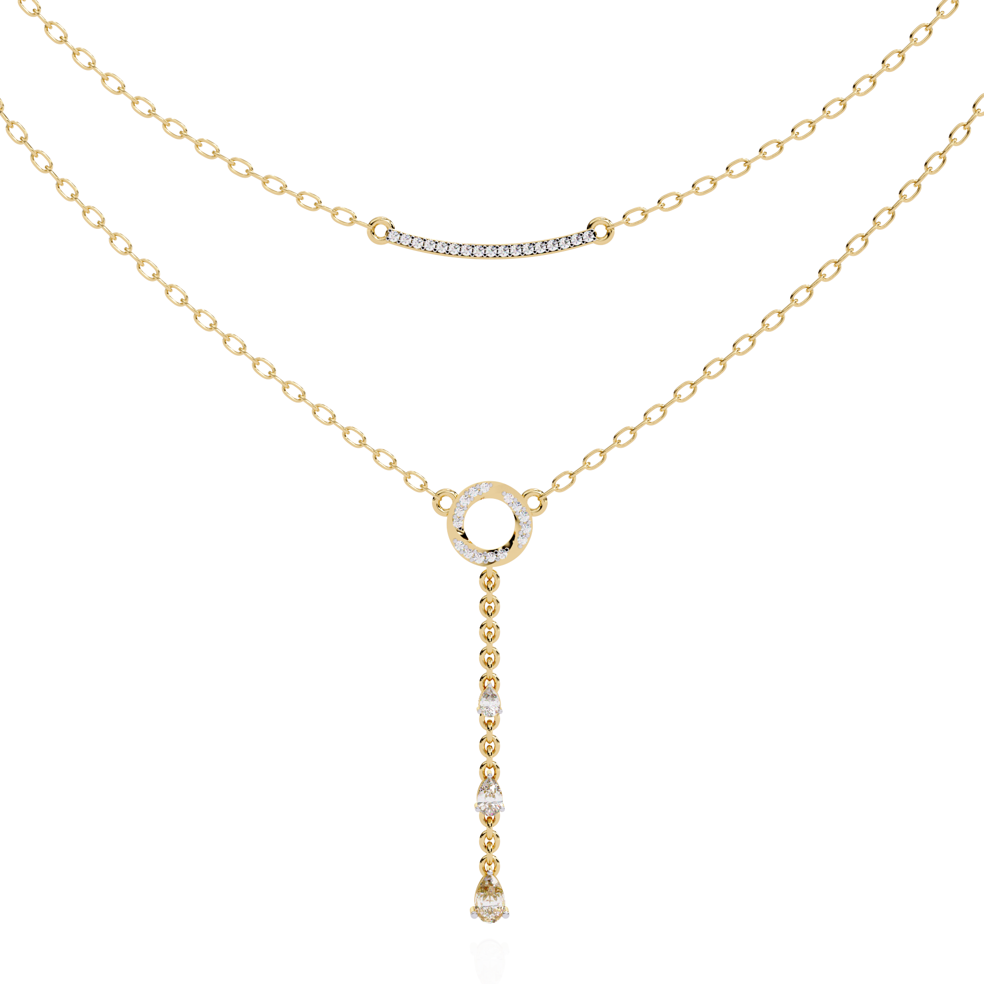 Two-Tiered Diamind Grace Necklace