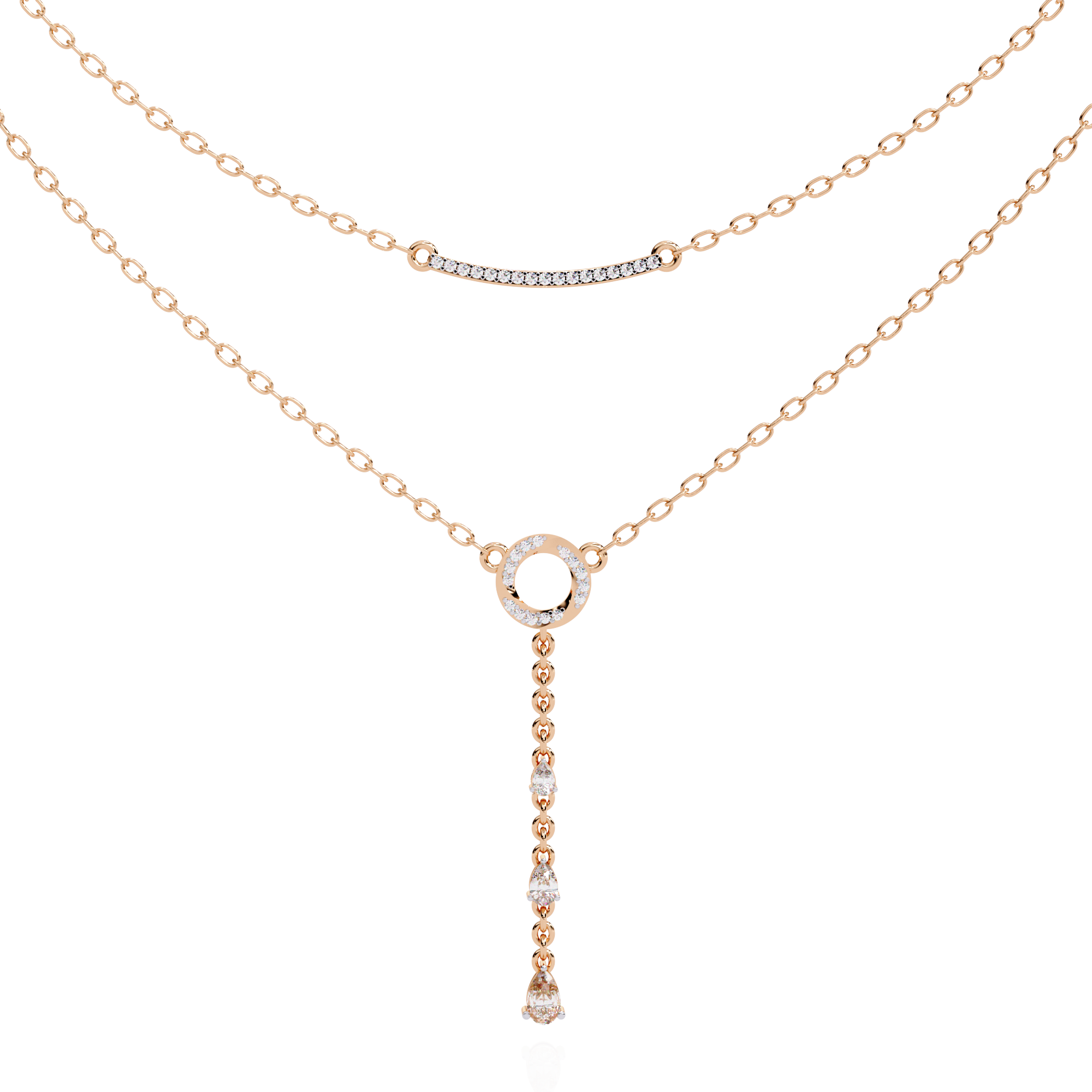 Two-Tiered Diamind Grace Necklace