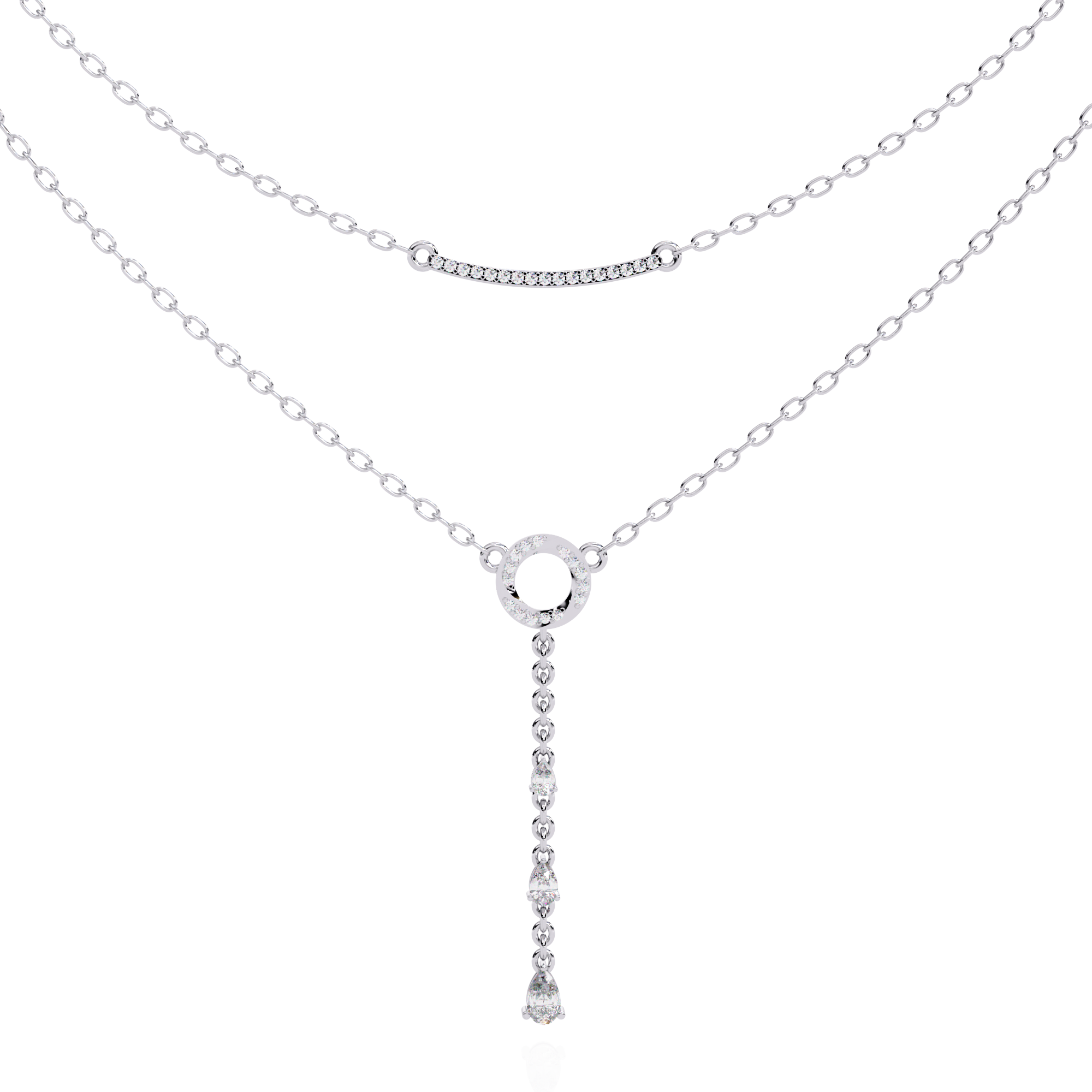 Two-Tiered Diamind Grace Necklace