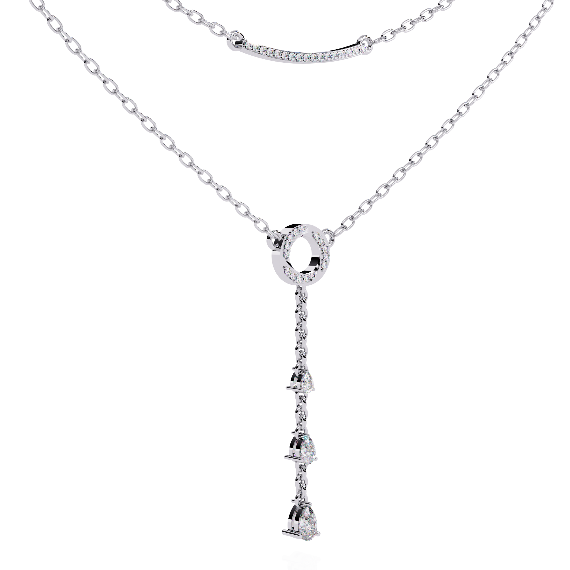 Two-Tiered Diamind Grace Necklace