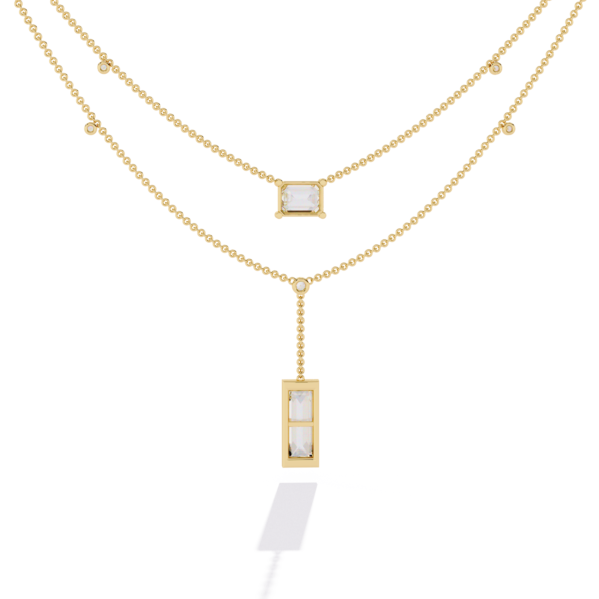 Sophisticated Two-Strand Diamond Necklace