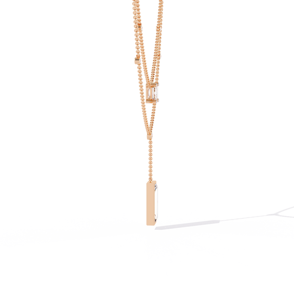 Sophisticated Dual-Strand Diamond Necklace