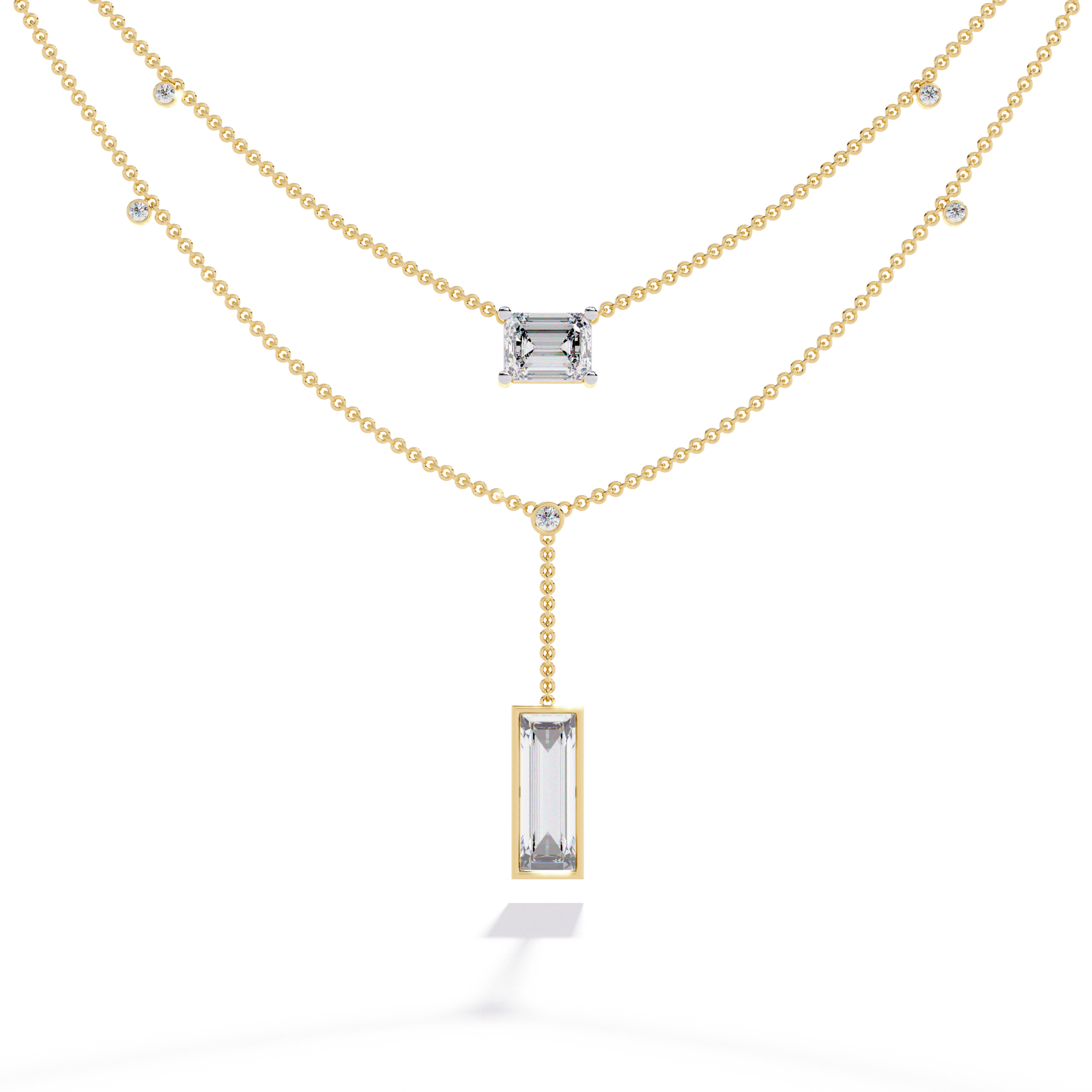 Sophisticated Two-Strand Diamond Necklace