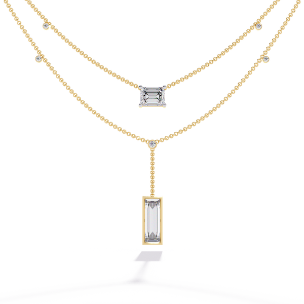 Sophisticated Dual-Strand Diamond Necklace