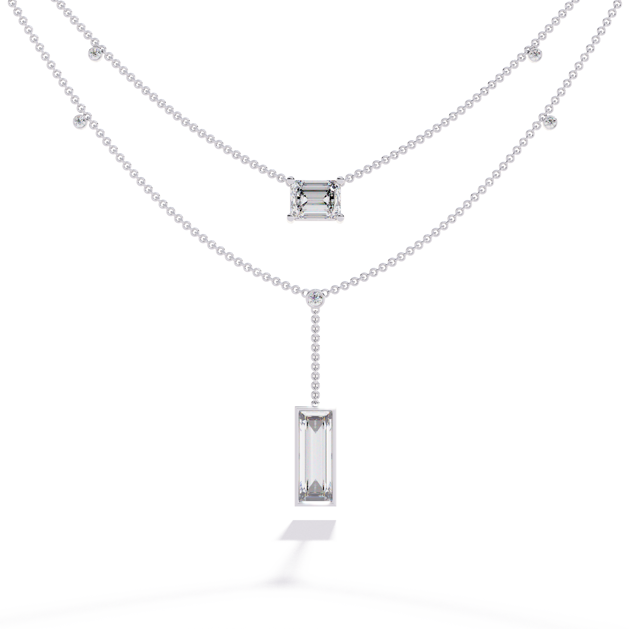 Sophisticated Two-Strand Diamond Necklace
