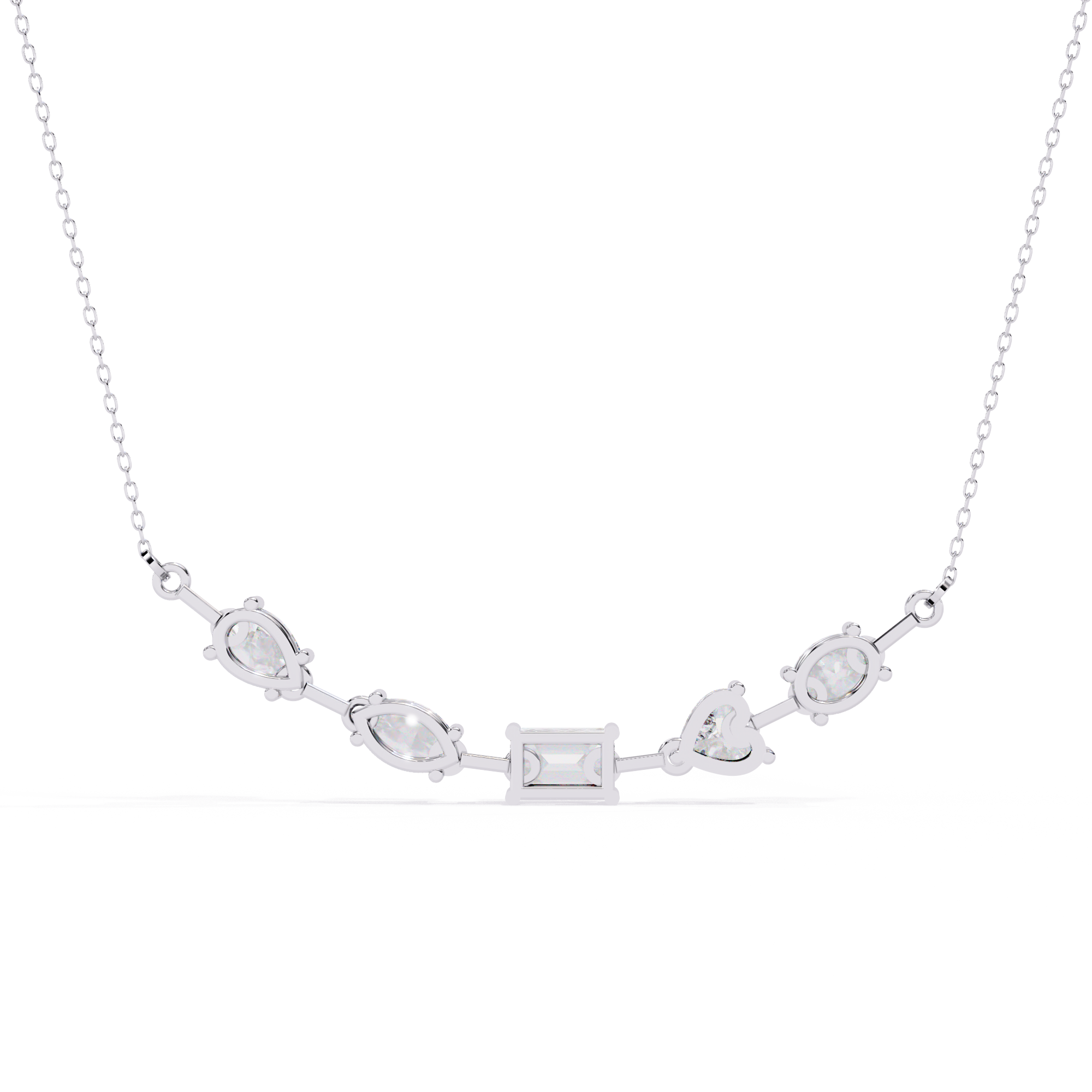 Unique Multi-Diamond  Necklace