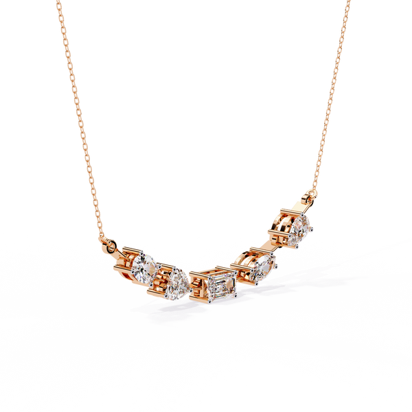 Unique Multi-Diamond  Necklace