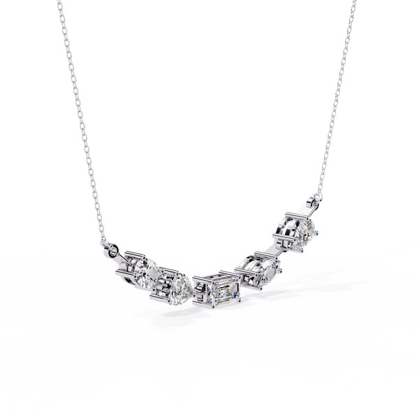 Unique Multi-Diamond  Necklace