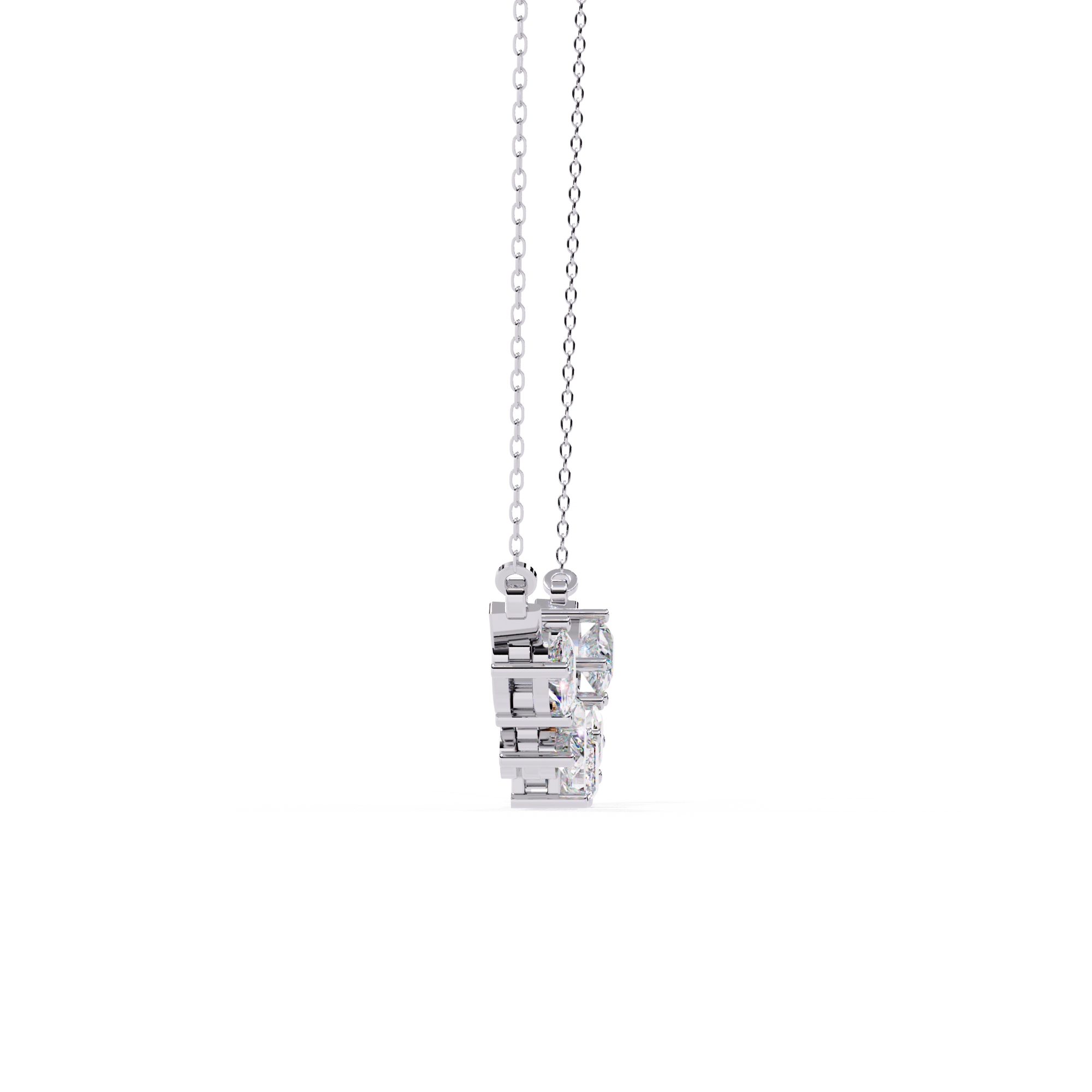 Unique Multi-Diamond  Necklace
