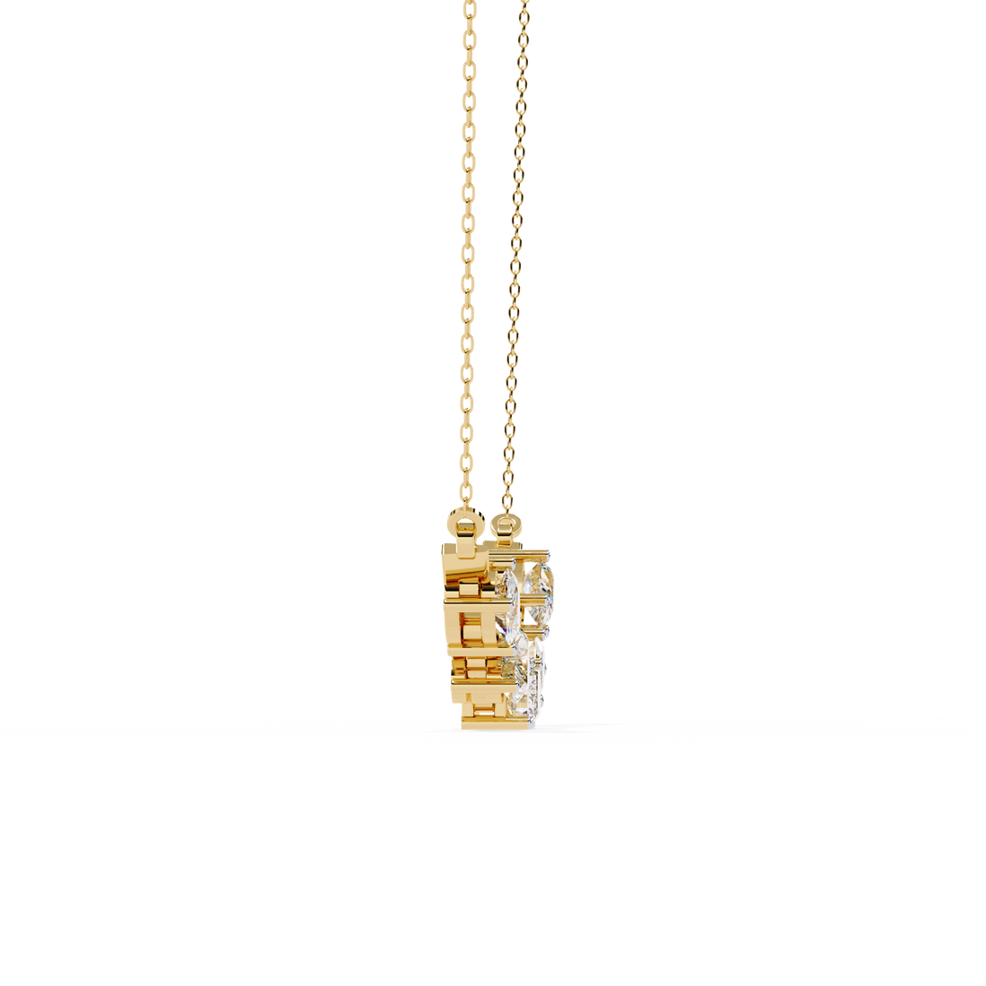 Unique Multi-Lab Grown Diamond  Necklace