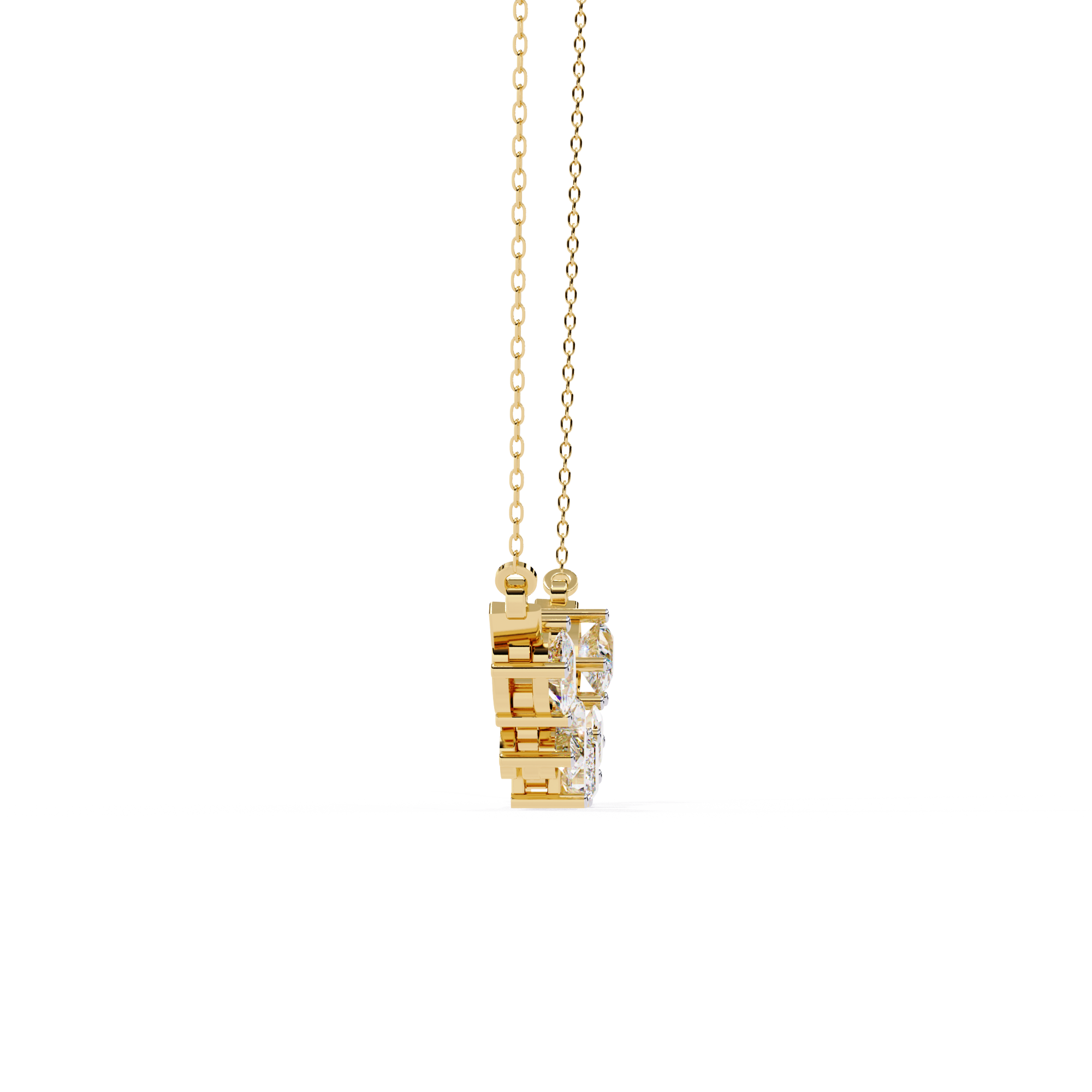 Unique Multi-Diamond  Necklace
