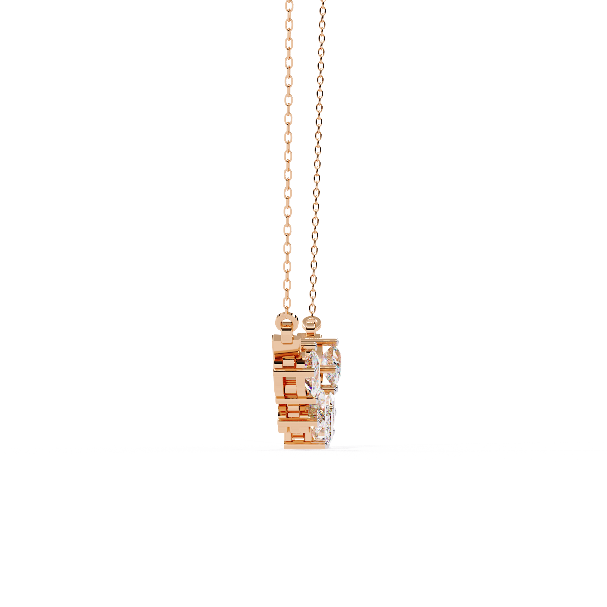 Unique Multi-Diamond  Necklace