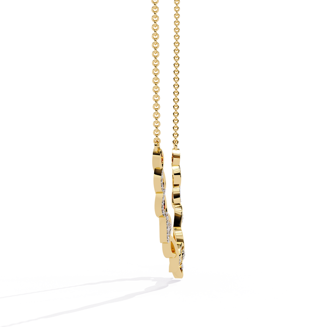 Golden Shimmer Diamond Necklace