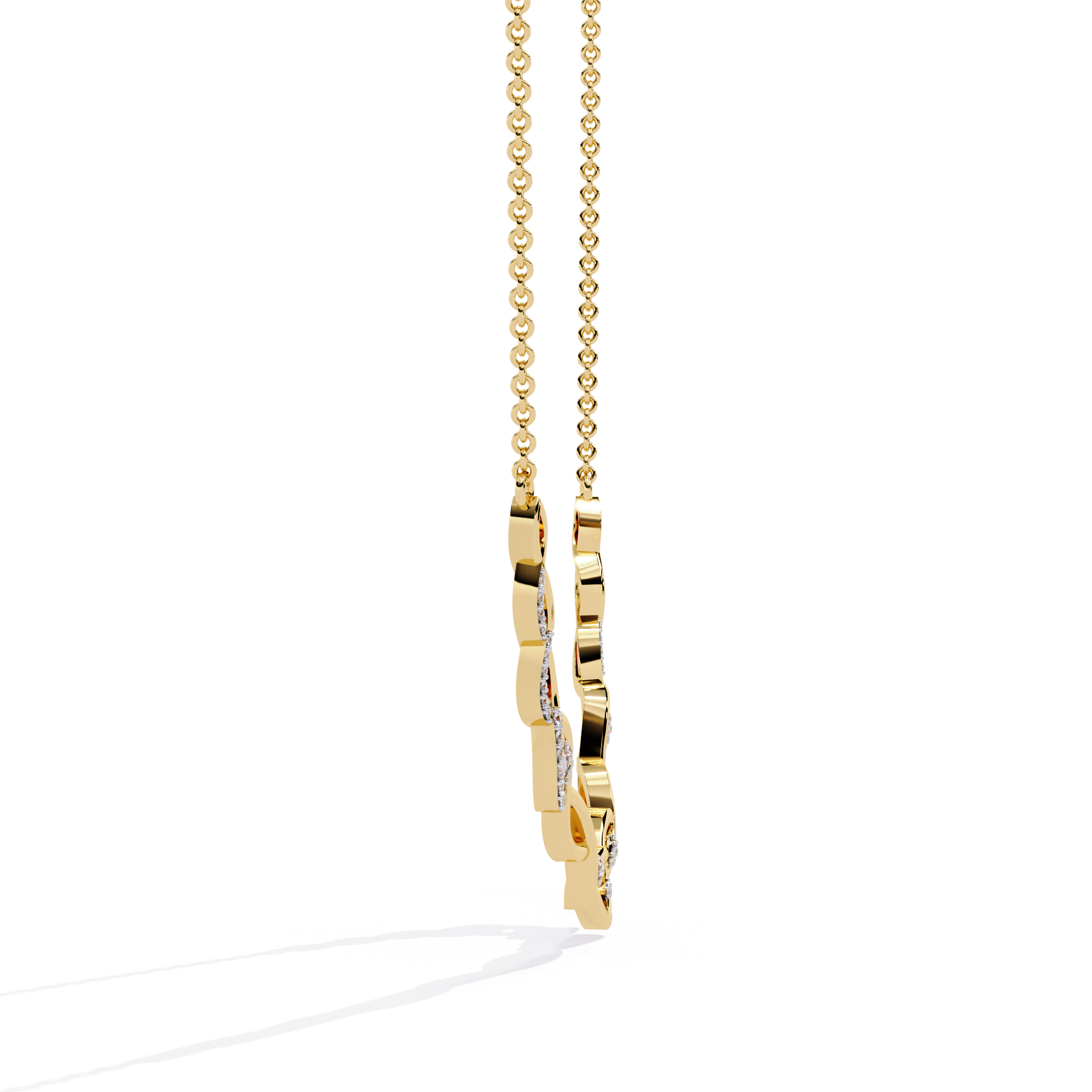Golden Shimmer Diamond Necklace