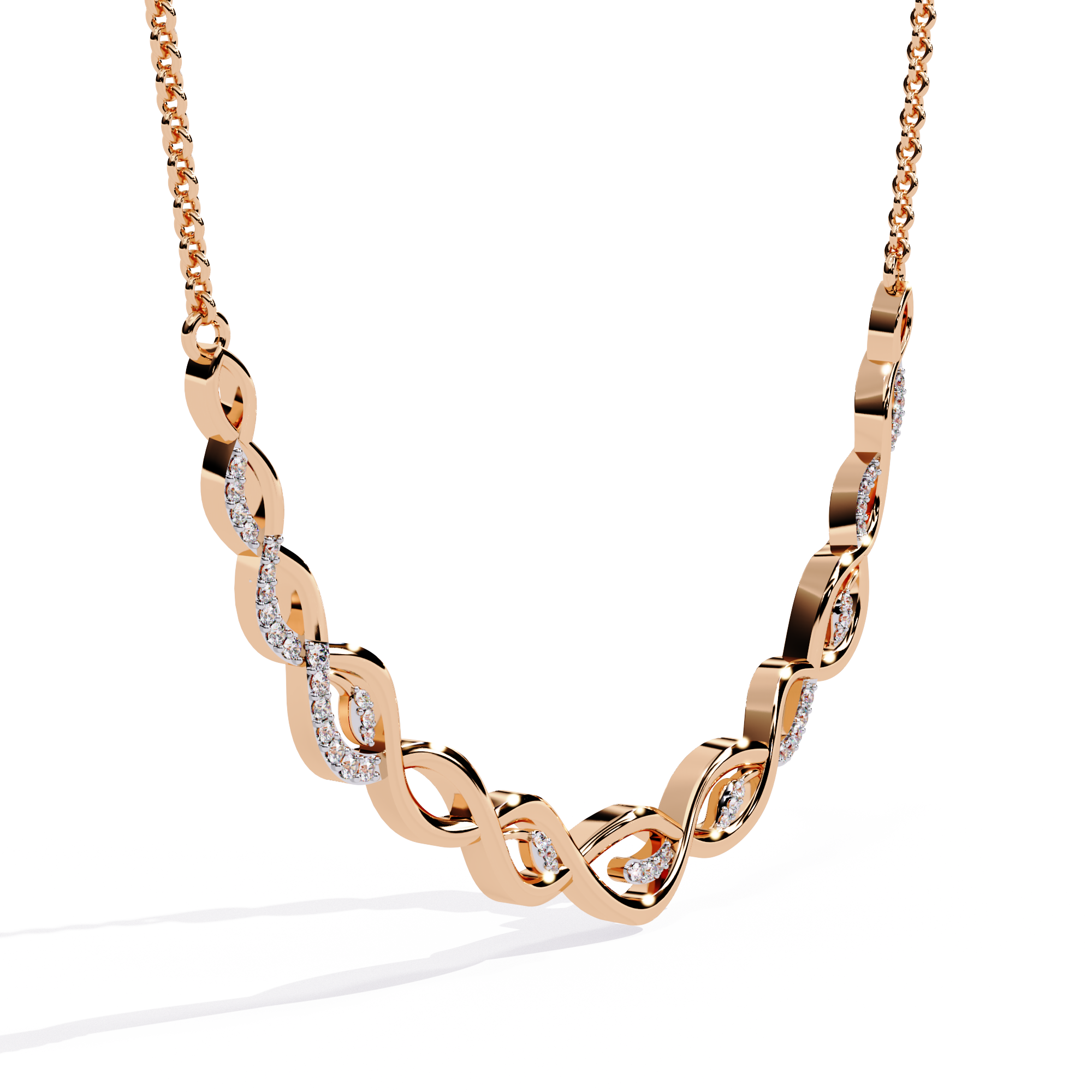Solitairekart Diamond Infinity Necklace