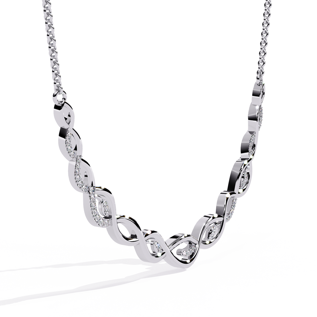 Solitairekart Diamond Infinity Necklace