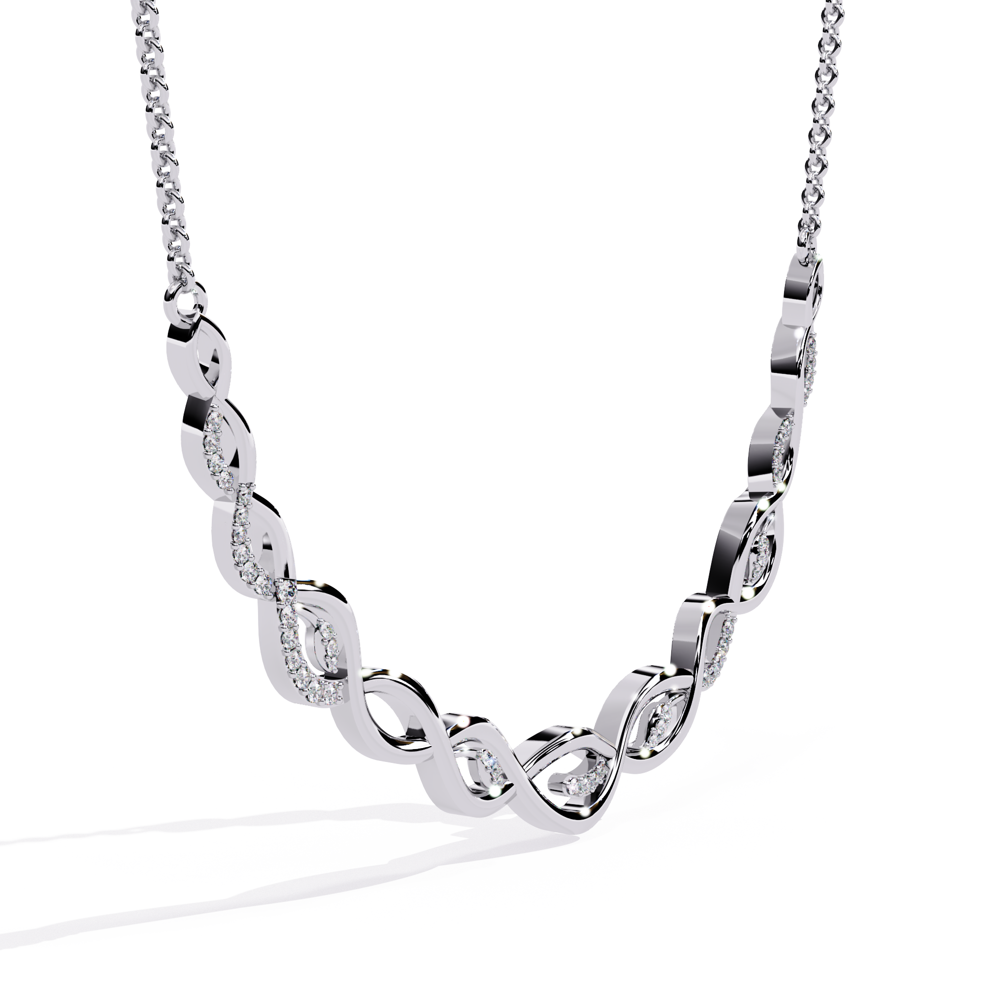 Solitairekart Diamond Infinity Necklace