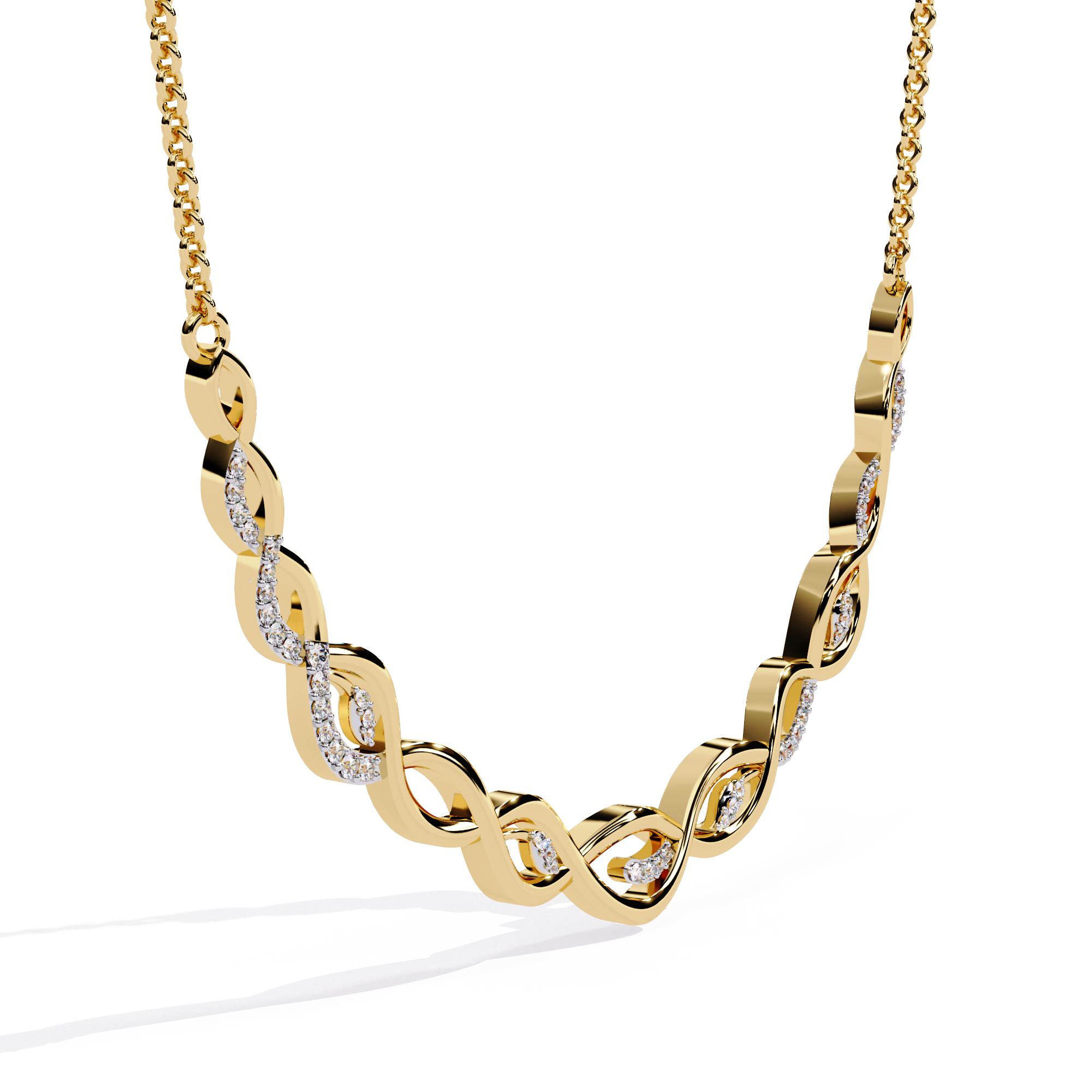 Solitairekart Diamond Infinity Necklace