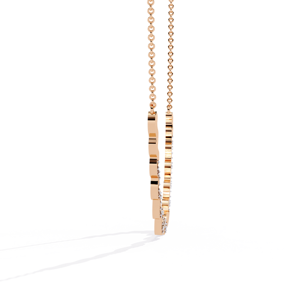 Sparkling Wave Diamond Necklace