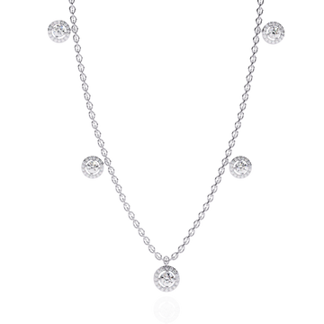 Dainty Floating Diamond Necklace